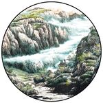 圆形背景墙