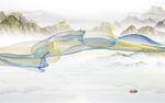 最新 高端背景山水 Tif分层