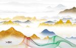 爆款 高端背景山水 Tif分层
