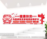 健康扶贫户外文化墙