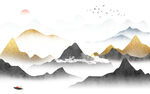 新款 客厅爆款山水 tIf分层