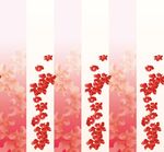 汉服渐变红花黄花