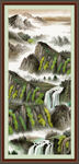 竖幅山水画