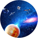 圆形星空