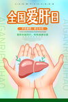 全国爱肝日宣传海报