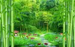 竹林风景背景墙