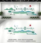 绿水青山就是金山银山文化墙