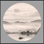 水墨山水画