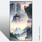 水墨山水画