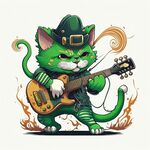 音乐卡通猫