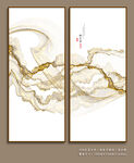意境抽象山水画