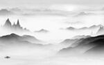 沙发 最新灰色山水 Tif分层