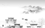 现代 爆款灰色山水 TiF分层