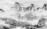 高清 最新灰色山水 TiF分层