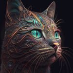创意猫脸