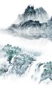 蓝色 山水中式玄关 TiF分层