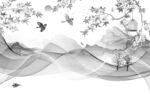 新款 灰色高雅山水 tif分层
