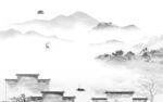 客厅 高端高雅山水 tif分层