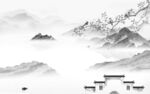 高雅 灰色客厅山水 tIf分层