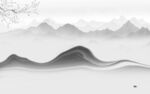 客厅 简约灰色山水 tIf分层