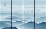 水墨山