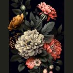 牡丹花纹理