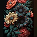 牡丹花装饰画