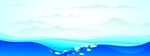 蓝色泉水背景