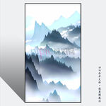 手绘山水画