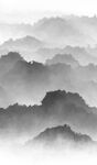 黑白水墨画