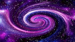 紫色旋涡星空