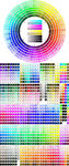 色卡 CMYK 带数字