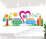 学校宿舍文化墙图片