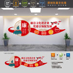 廉洁文化进企业文化墙