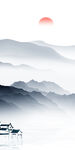 大气 玄关简意山水 tIf分层