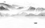 爆款 热销灰色山水 TiF分层