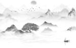 高档 热销灰色山水 TiF分层