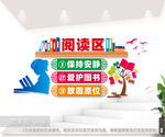 校园图书室阅读区形象墙
