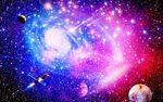 紫色星空