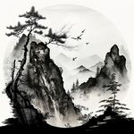 水墨山水画