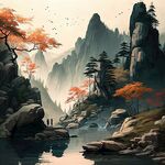 水墨山水画