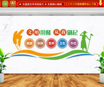 学校餐厅文化墙