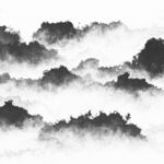 大理石水墨抽象画