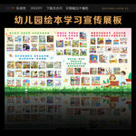 幼儿园绘本学习宣传展板