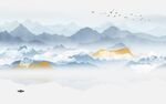 意境 沙发电视山水 tif分层