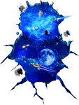 3D立体画星空