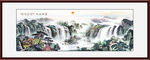 江山如画国画山水图
