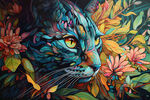 彩绘猫头