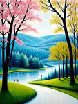 山水风景画
