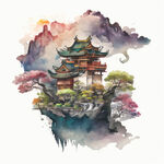 山峦叠翠